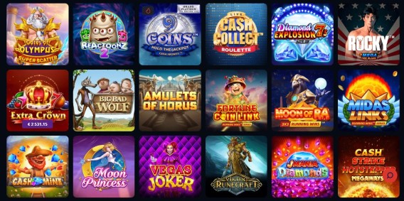 Spin popular slot machines and win big jackpots